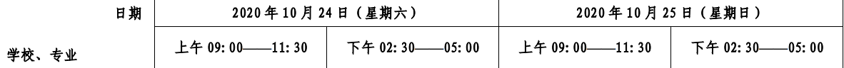 【上海财经大学】2020年下半年自学考试各专业课程考试日程安排表